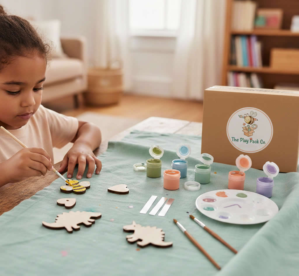 Children playing with Play Pack kits